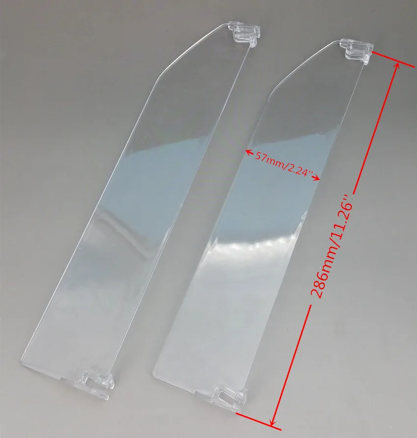 Пластиковые Розничные полки для супермаркетов прозрачные перегородки L 286 мм