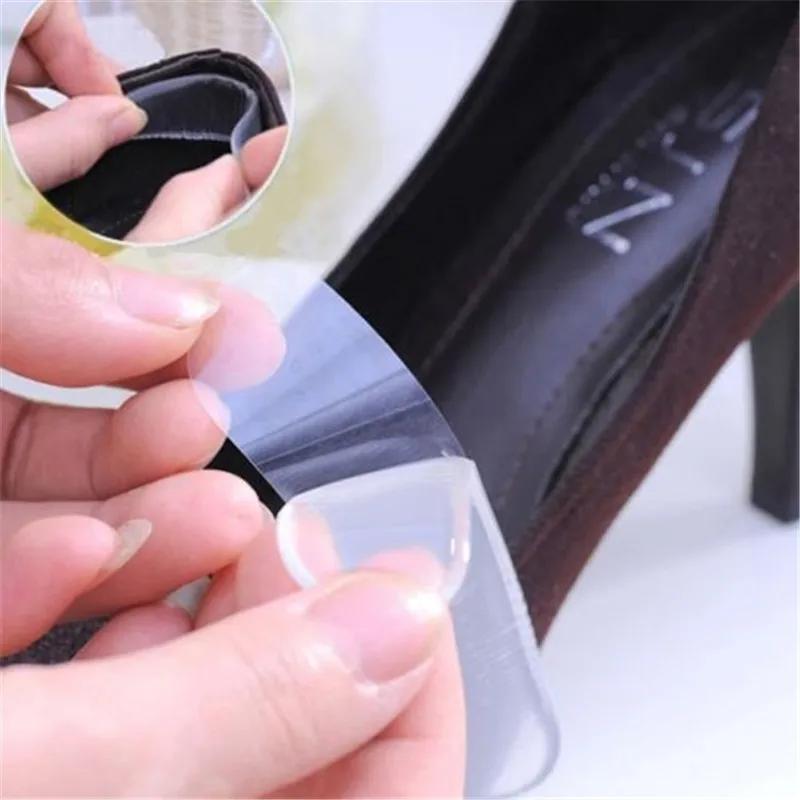 Хит продаж новинка 2 пары силиконовых прозрачных гелевых подушечек для обуви