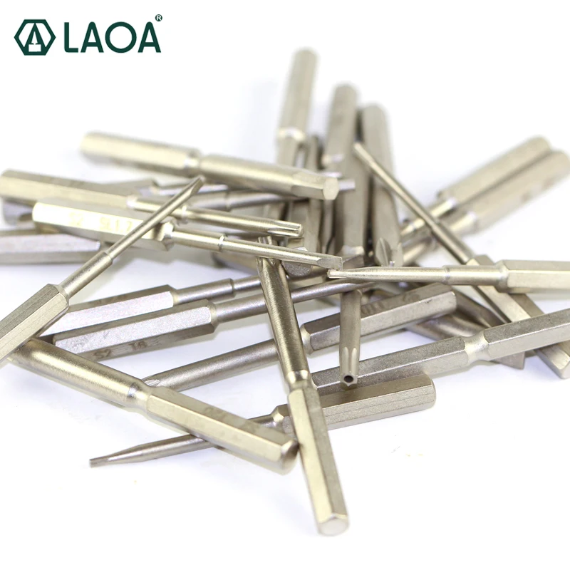 LAOA 2 шт. S2 шуруповерт с прецизионными прорезями Phillips Pentagonal Triangle Torx Hex Bit
