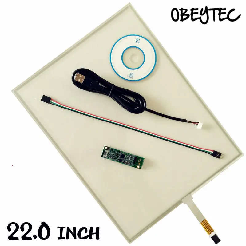 Obeytec 22-дюймовая активная площадь 473*296 мм 4-проводная резистивная сенсорная панель