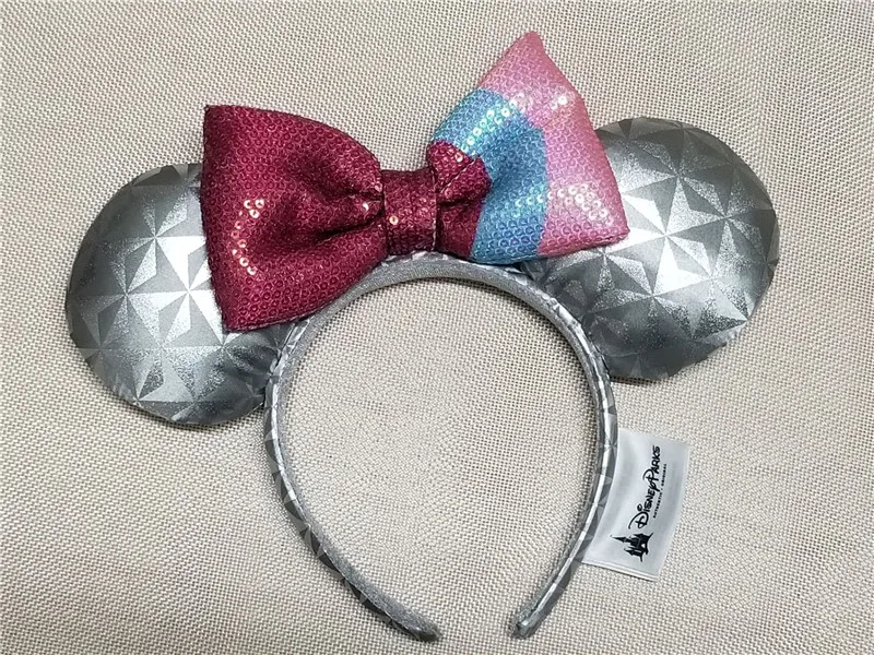 Повязка на голову с Минни Маус ушками Epcot пузырьковой резинкой космический