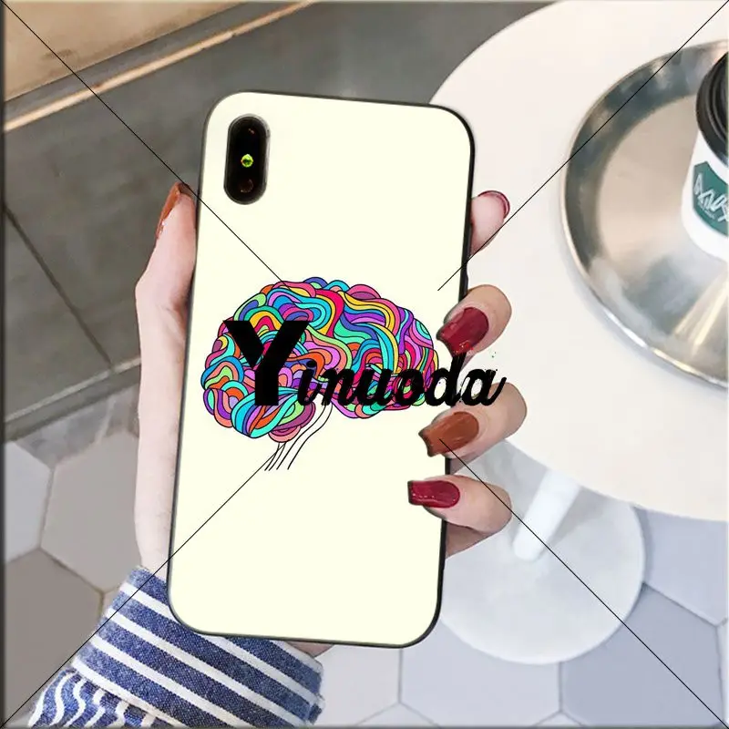 Yinuoda медицинский корпус искусство мозга роскошный уникальный дизайн чехол для