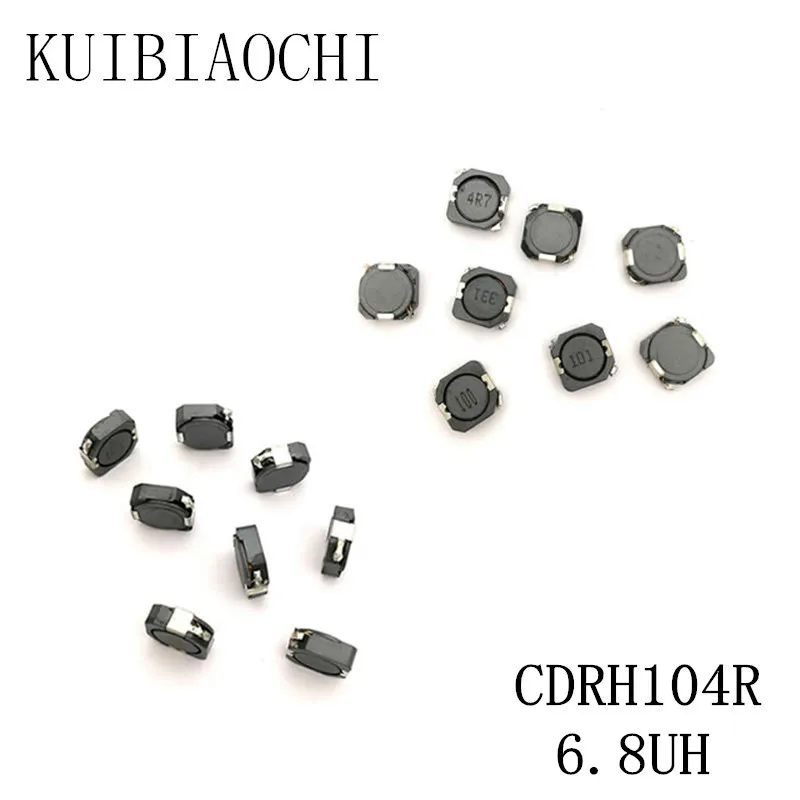 10 шт./лот SMD силовой индуктор CDRH104R 6.8UH 6R8 10*10*4 мм экранированный обмоточный |