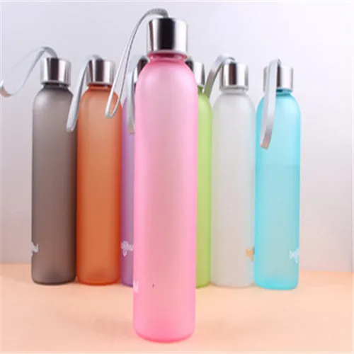 Портативная бутылка для воды 600 мл пластиковая спорта кемпинга велоспорта