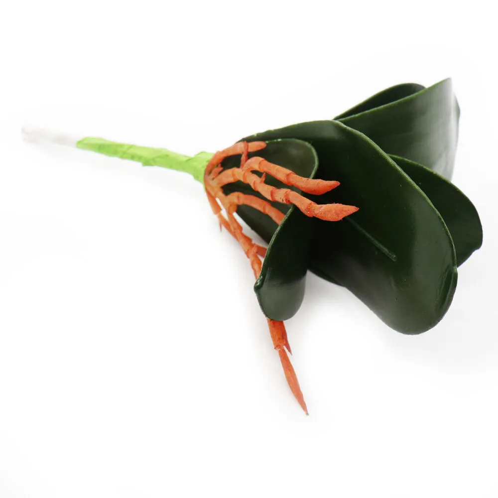 1 шт. искусственные зеленые бабочки орхидеи лист пластиковые цветочные листья