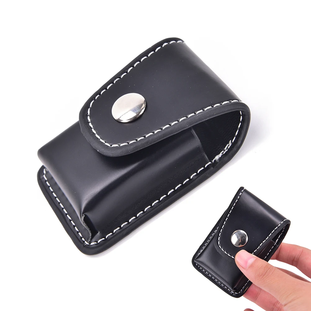 One Piece Men Windproof Cigarette Lighter Gift Box Holder Bag Small Case For Super Match High Leather Cover | Дом и сад