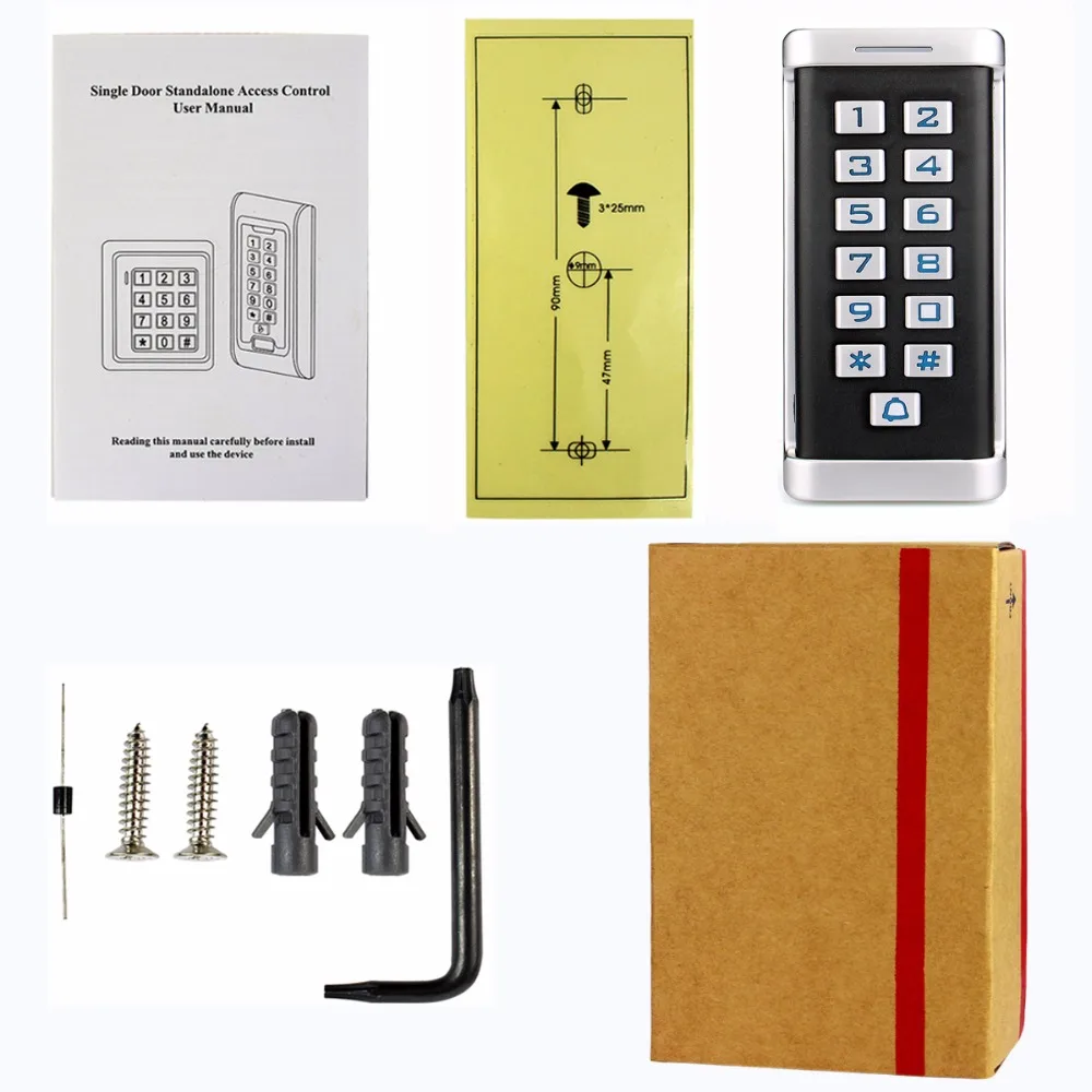 Водонепроницаемый IP68 металлический чехол для контроля доступа RFID ID клавиатура