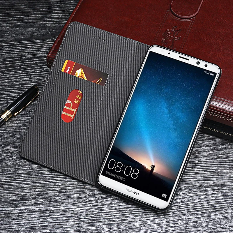 Чехол для Huawei Nova 2i чехол 5 9 дюйма высокое качество Ретро стиль флип кожаный Mate 10 Lite