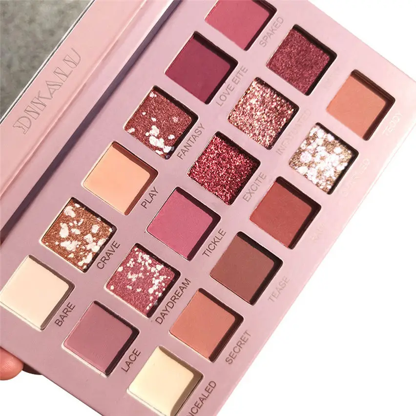 Палитра теней для век Инс в том же стиле 18 цветов тени с перламутровым