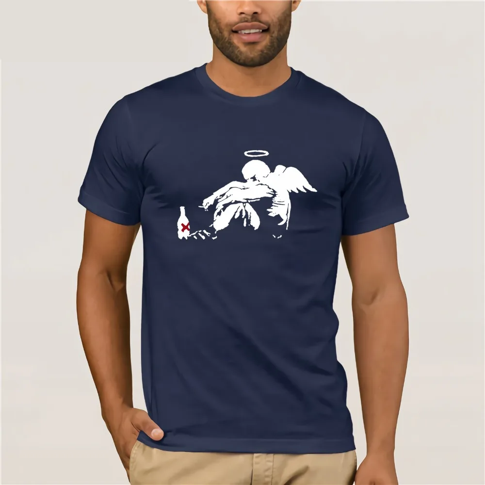 Футболка Banksy/angel yolo Comical Shirts Men'S | Мужская одежда