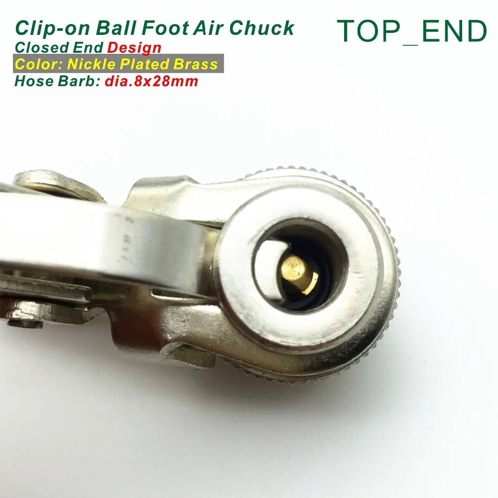 8x28 мм шлангов клип на мяч ноги воздушный патрон закрытый конец никелированная