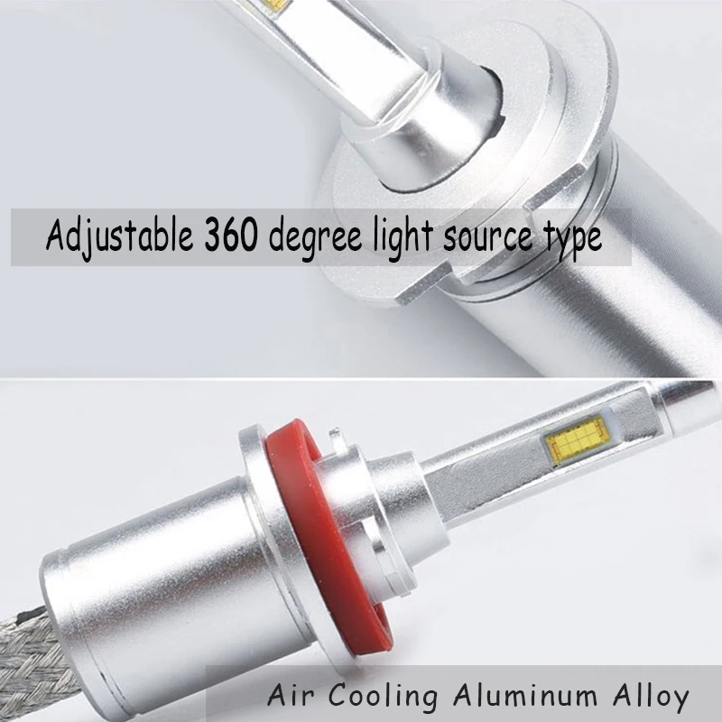 JSTOP Super Bright Car Headlights H7 H1 LED Auto Bulb 48W canbus lamp led Automobiles Headlamp 6000K High/low beam headlight | Автомобили