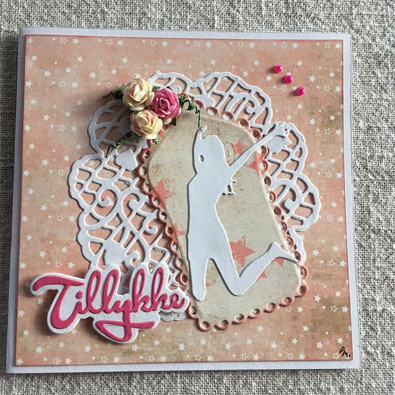 Человеческая фигура тени для резки металла штампы скрапбукинга девочек новинка