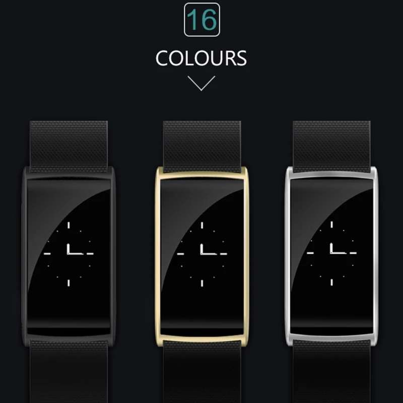 IP67 водонепроницаемый смарт-браслет монитор артериального давления пульса 0 96