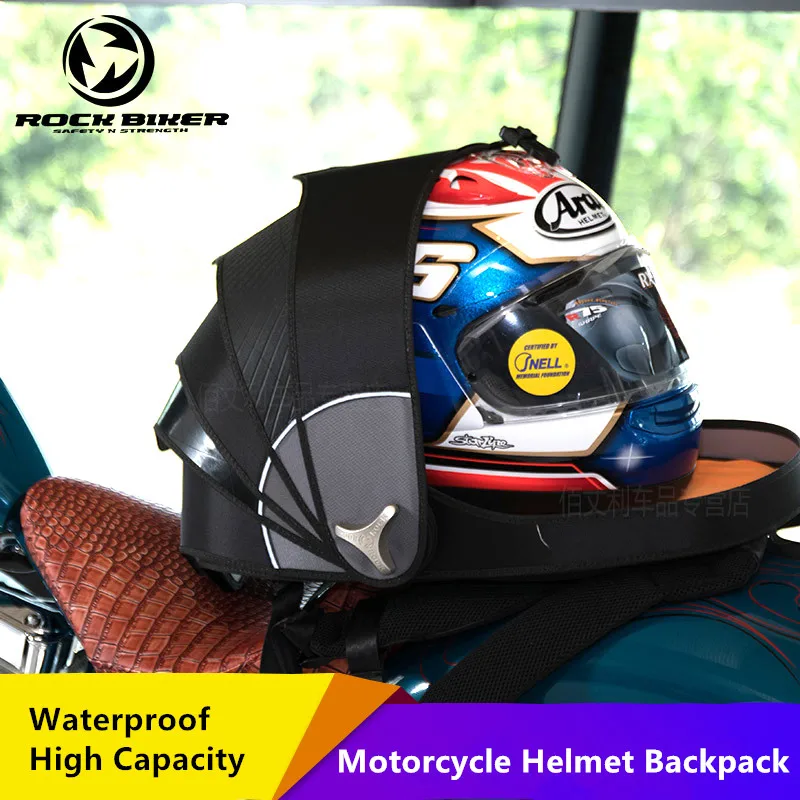 

ROCK BIKER Multifunction Motorcycle Backpack High Capacity Half face Full face Motorcycle Helmet Bag Luggage Moto Racing Bag