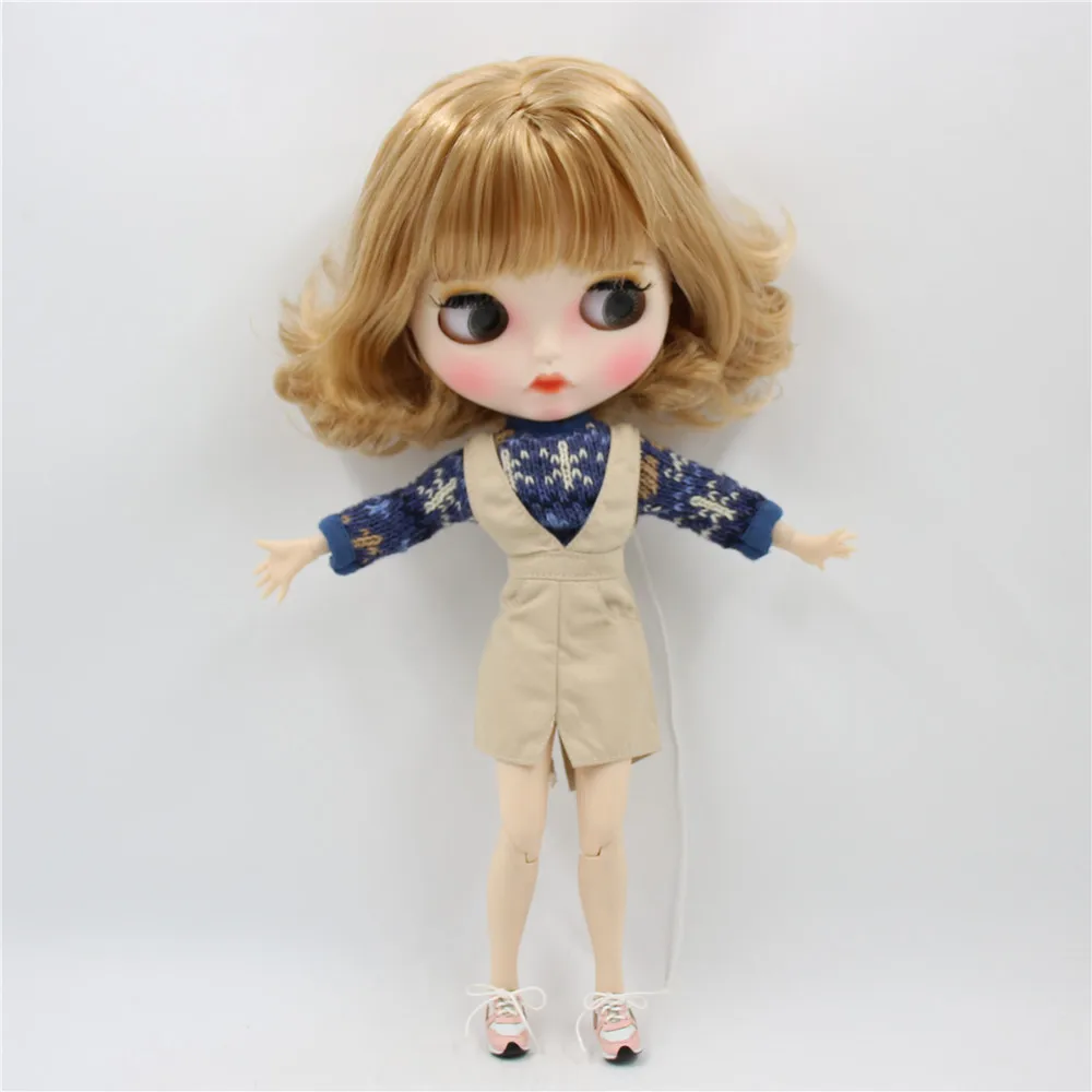 Кукла Blyth ICY DBS с белой кожей для суставов и тела светлые волосы резные губы
