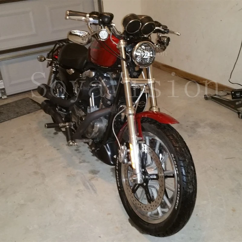 Светодиодный точечный светильник 5 75 дюйма дюймов 3/4 для Harley Softail Dyna проектор