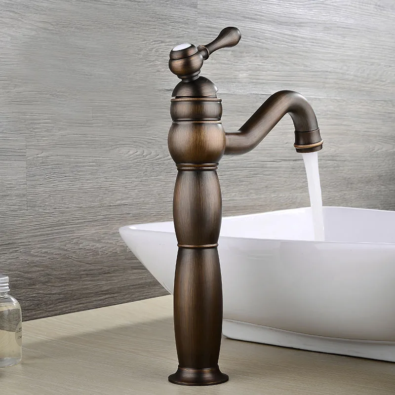 Смесители для ванной комнаты античный латунный Цвет одно отверстие