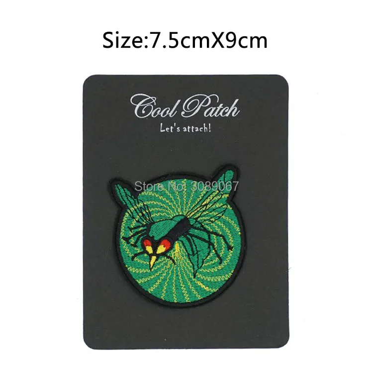 Нашивка с зеленой сеткой для ТВ сериала причудливая аппликация вышивкой