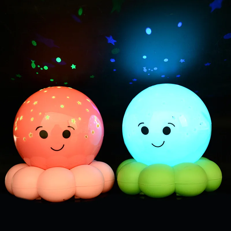 Осьминог звездное небо тихий сон Ночной свет освещение для сна небесные