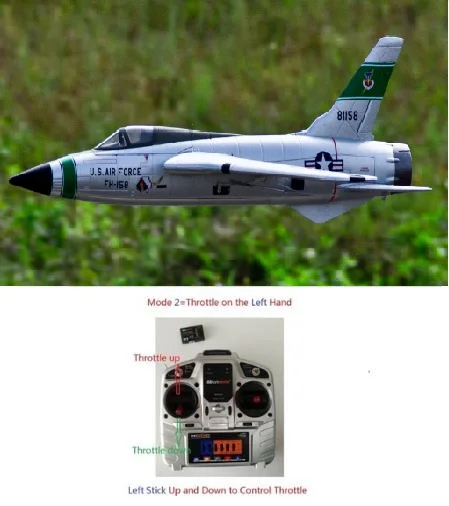 Новый самолет Freewing 64 мм игрушечный F105 Thunderchief rc EDF jet хобби|Радиоуправляемые