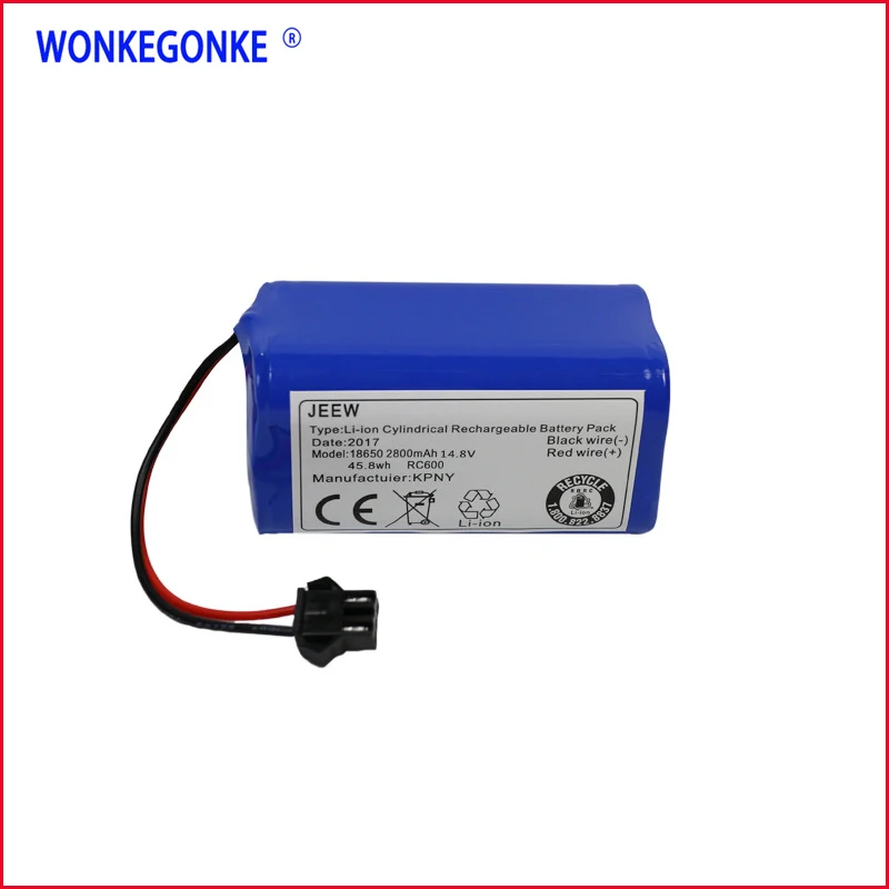 2800mah 14 8 V Для Ecovacs зеркало CEN360 CEN361 робот вакумный очиститель уборщик 18650 литий
