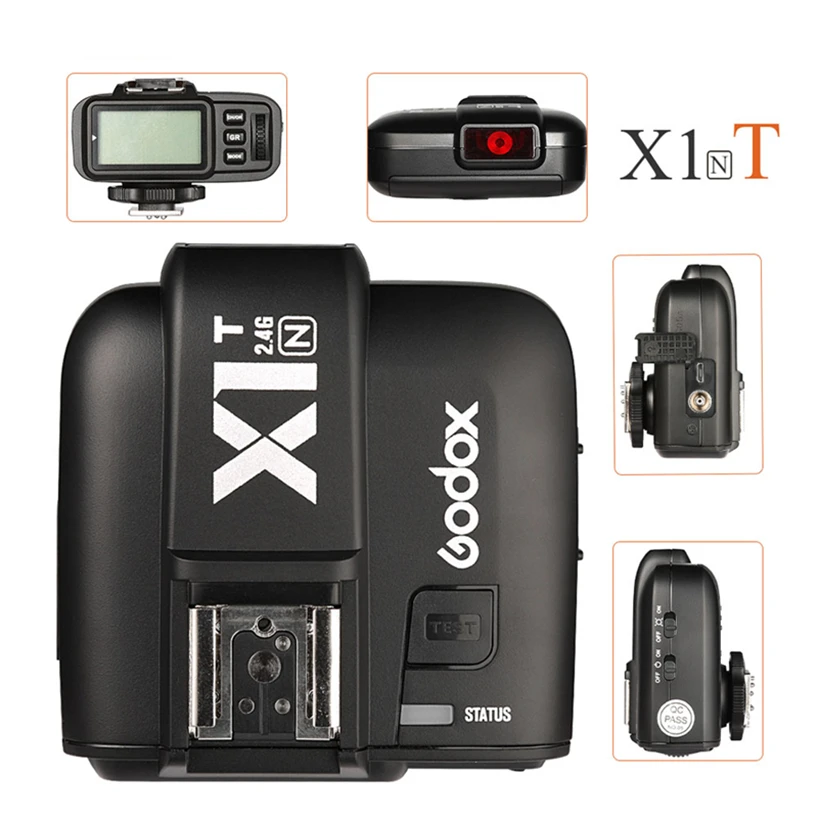 Godox X1T N Беспроводной TTL HSS передатчик X1TN тигра + XTR 16 2 4G Мощность Управление вспышки