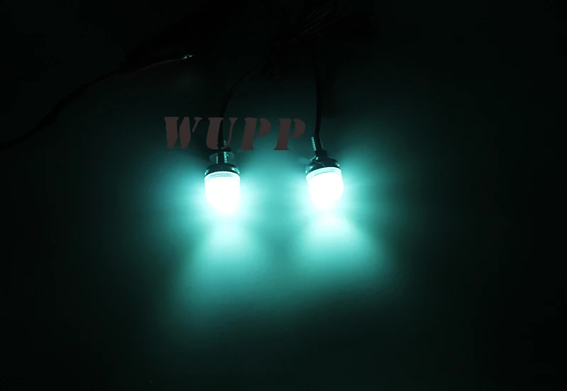 WUPP мотоцикл декоративный светильник 2 шт./компл. 12 В Ice Blue Led номерных знаков винт