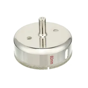 80 мм стекло с алмазным покрытием, сверла для отверстий для керамической плитки, мрамора, камня, фарфора