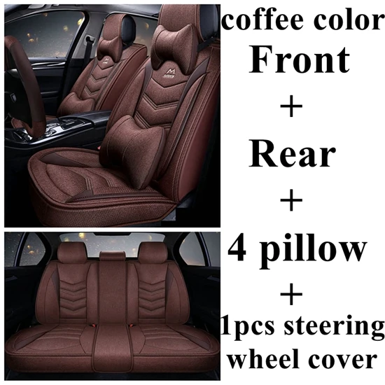 coffee Luxury Чехол автокресла для Kia Rio Sorento Magentis Opirus Carens Ceed Rio 3 VQ KCV4 Stinger K900 железным Форте Cadenza K9 Ниро Borreg - Название цвета: coffee Luxury