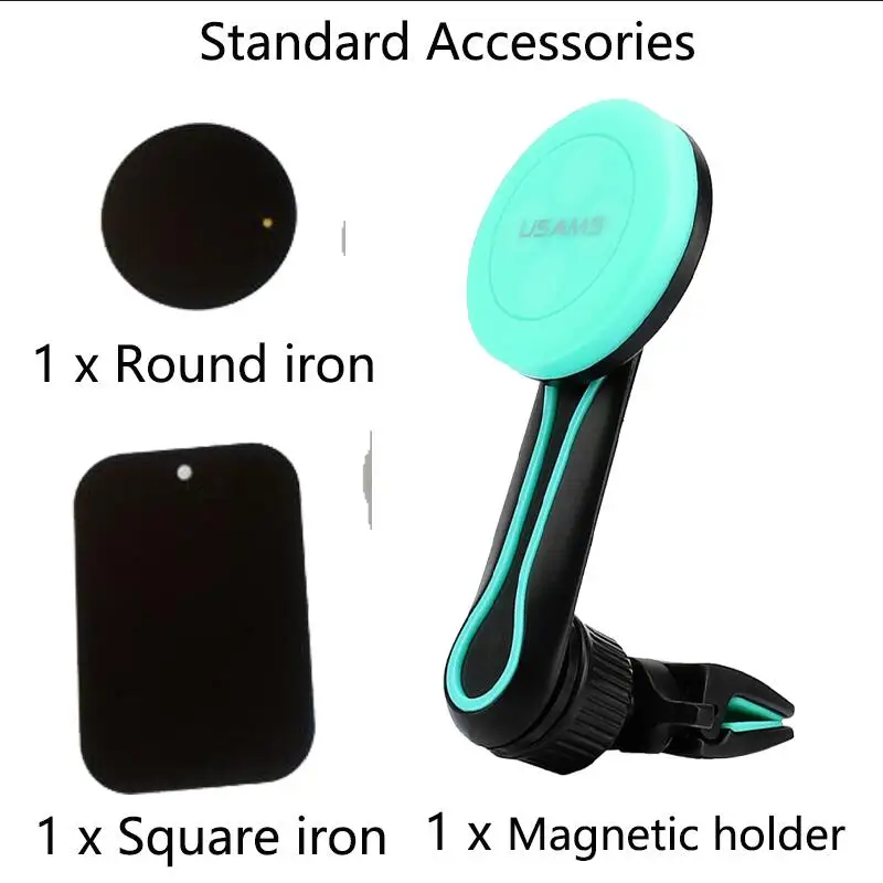 USAMS Universal Magnetic Holder 360 Degree Rotation Car Phone Magnet Mount For iPhone Samsung Xiaomi | Мобильные телефоны и