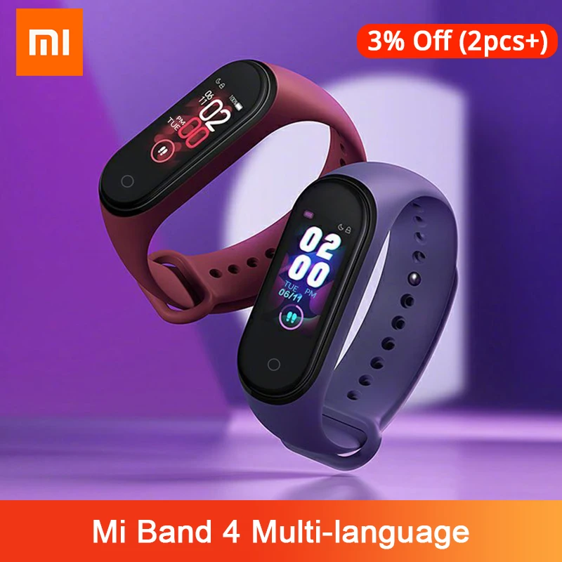 Оригинальный музыкальный смарт браслет Xiaomi Mi Band 4 умные часы|Смарт-браслеты| |