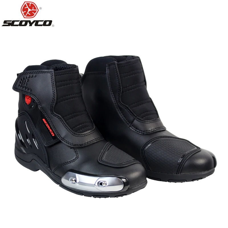 Ботинки SCOYCO M-002 из искусственной кожи для езды на мотоцикле по бездорожью |
