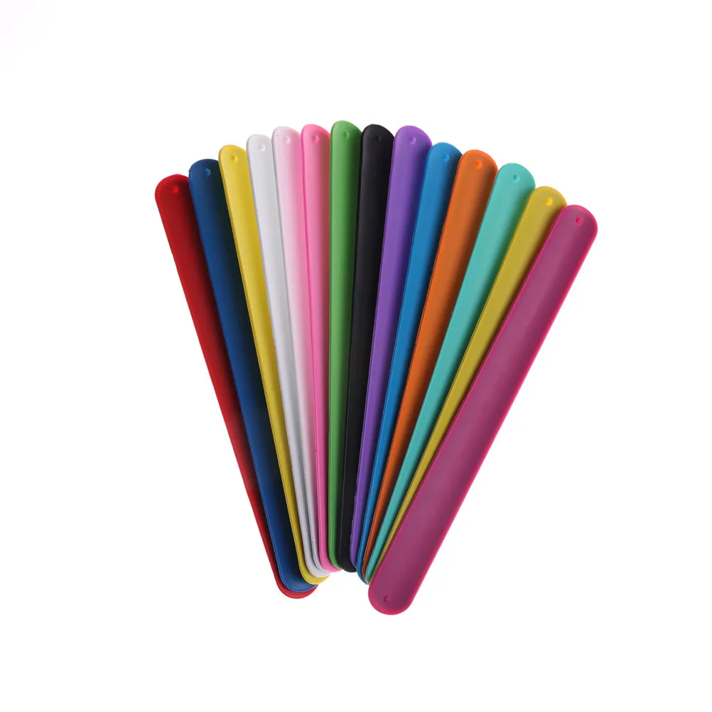 6PCS Rainbow Slap Bracelets baby shower favors party decoration girl birthday kids supply baptism gift New | Игрушки и хобби