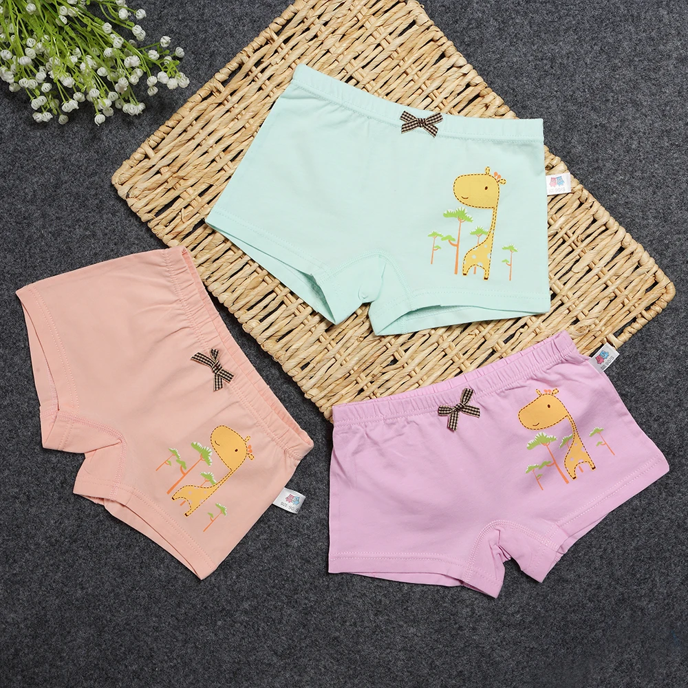 Трусы боксеры хлопковые для девочек 2 7 лет 5 шт./лот|kids underwear|girls pantieschild underpants |