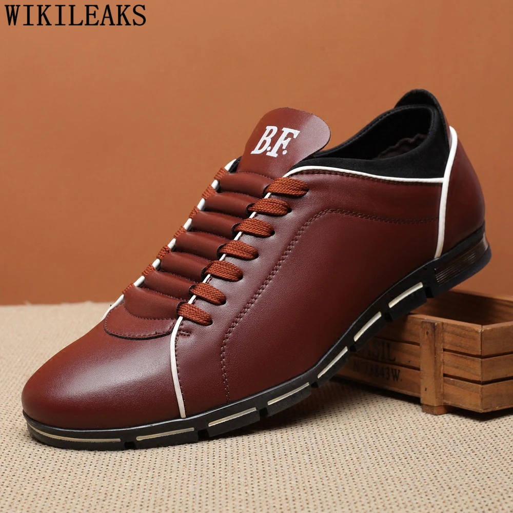 2022 Leather Shoes Men Luxury Brand Sneakers Casual Designer For Plus Size Homme Tenis | Обувь