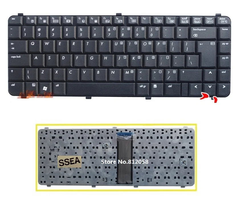 

SSEA Brand new laptop US Keyboard For HP COMPAQ 511 515 516 610 615 CQ510 CQ511 CQ610