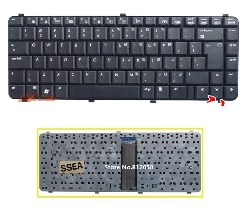 SSEA новая клавиатура для ноутбука HP COMPAQ 511 515 516 610 615 CQ510 CQ511 CQ610|keyboard for hp|laptop keyboard