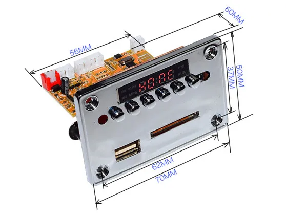 Беспроводная плата видеодекодера Bluetooth 4 2 5 В RM / RMVB FLAC APE BTMP4 MP3 JPEG PNG AUX USB флэш