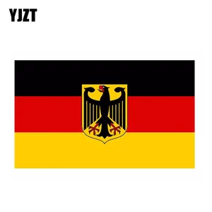 YJZT 12,7 см * 7,6 см, наклейки с орлом, немецкий флаг, наклейки для мотоцикла, автомобиля, аксессуары 6-0339