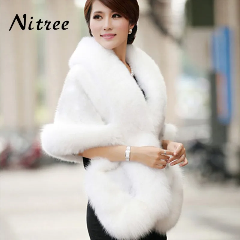 

In Stock 2018 Bolero Women Bridal Shawl Fur Faux Fur Wrap Bolero Wedding Cape Wedding Shawl Fur Cape Winter Bridal Cloak Bolero