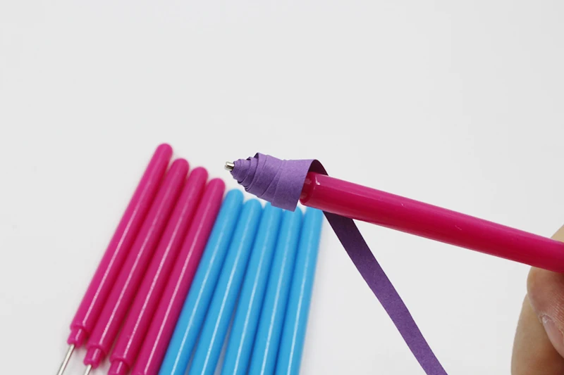 10 шт. Бумага ремесленных инструментов Рюш Ручка DIY ассорти Цвет Скрапбукинг