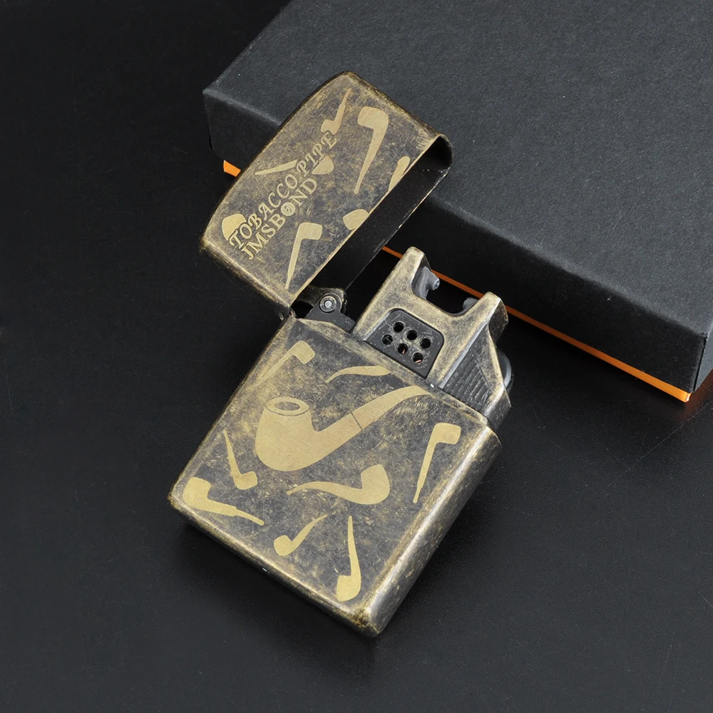 Курительная трубка и череп шаблон прикуриватель USB электронный перезаряжаемый