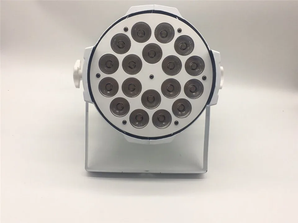 Светодиодный DJ Par 6в1 RGBWA UV 18X18 W светодиодный Par lata de Grado непроницаемый IP20 Aluminio Negro vivienda 90 V-240 V