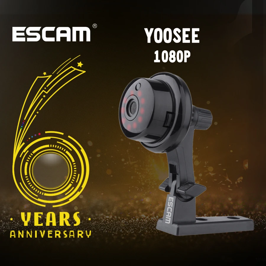 Мини камера беспроводная ESCAM YooSee Q6 2 0 м 1080P|Камеры видеонаблюдения| |