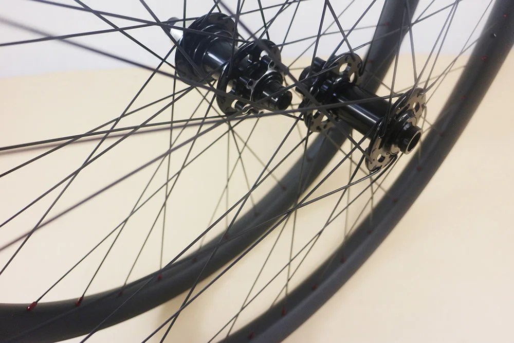 27.5er/29er Tubeless ready 40mm x 30mm MTB bike wheelset 32 spokes 650b Thru axel all mountain AM DH carbon wheels | Спорт и