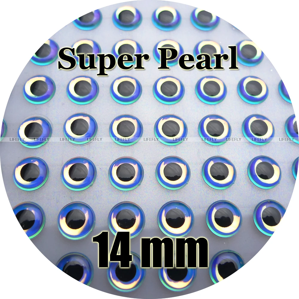 

14mm 3D Super.Pearl / Wholesale 200pcs 3D Holographic Fish Eyes, Fly Tying, Jig, Lure Making, Craft