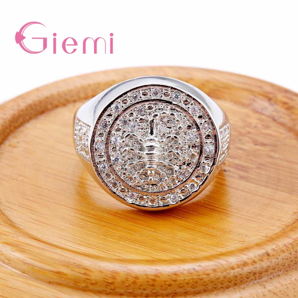 New Fashion 925 Sterling Silver Exquisite Round Love Friendship Ring Women Men Simple Cute Animal Jewellery Lady | Украшения и
