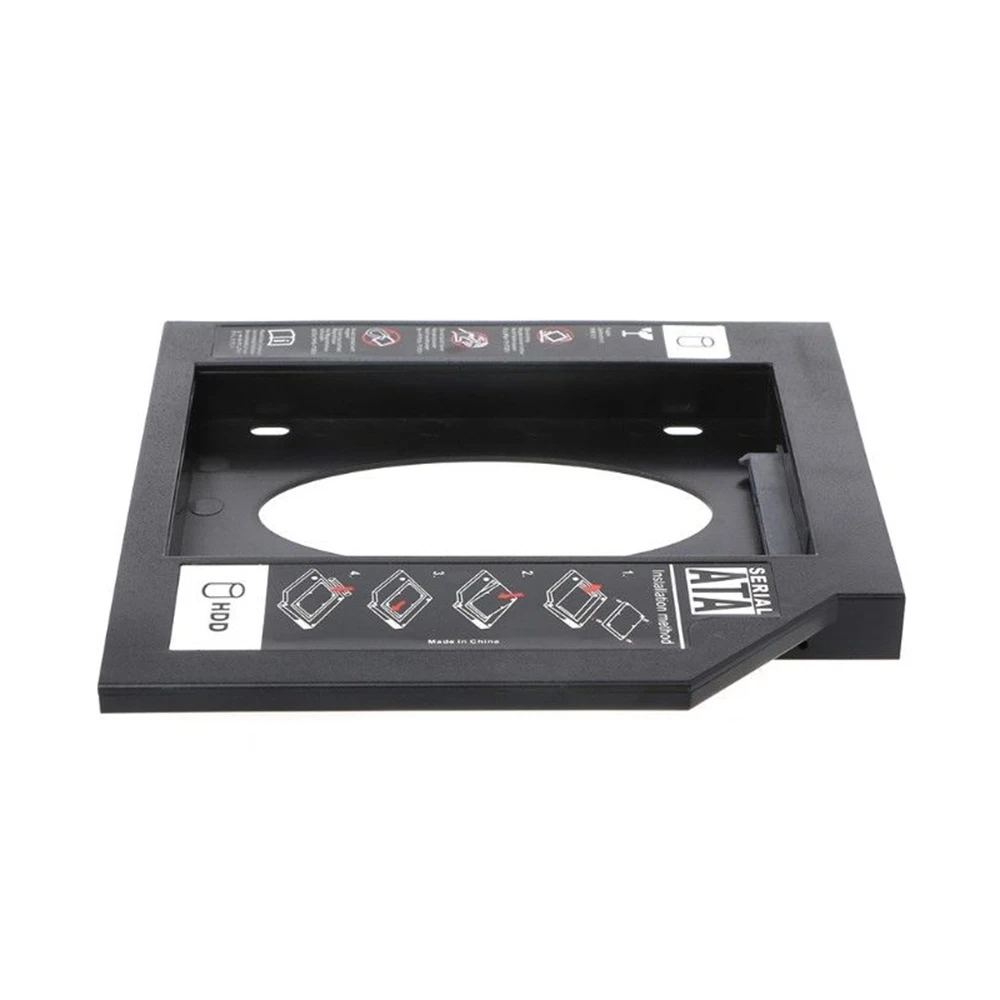 2019 Universal Plastic HDD Caddy 12.7mm SATA 3.0 2.5&quot SSD Case For Laptop CD DVD ROM | Электроника