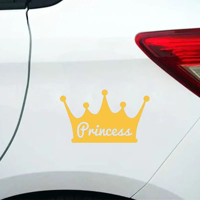 Принцесса Корона стикер автомобиля водонепроницаемый винил украшение забавное